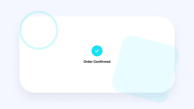 Premium Headset Order Confirmation Process on a Modern Interface.