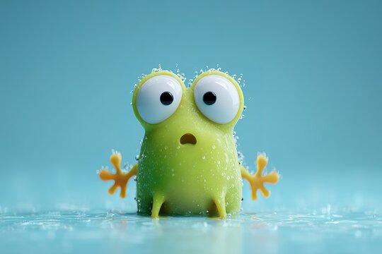 cute cartoon style 3d frog rendering in hd --ar 3:2 --v 7 Job ID: 2ed917da-9103-4974-85ca-856b1cb80cde