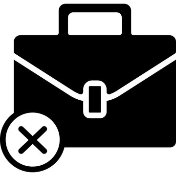 unemployed icon illustration design with glyph