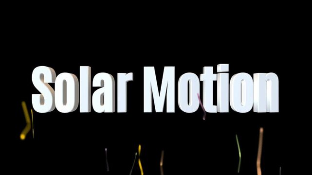 White 3D letters spelling INIT with colorful light trails