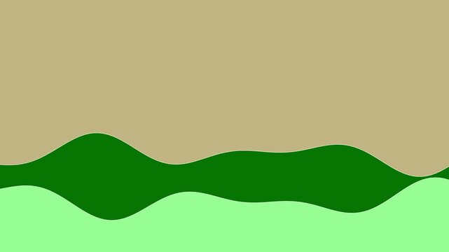 129 Wave Line Dark Green 2Lines Normal Up A - Animated Background Loop