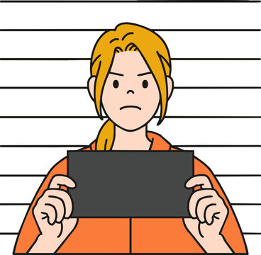 girl with blank sign