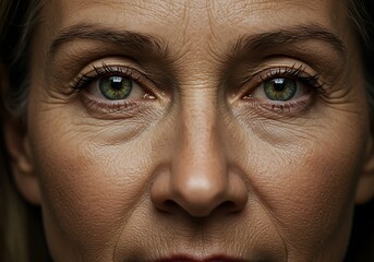 Fototapeta premium Eyes of Time: A Portrait of Resilience