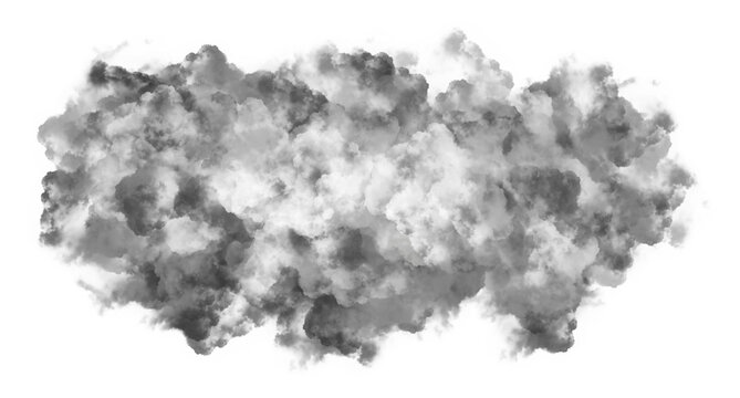 Atmospheric White Smoke and Fog Effect Design Element