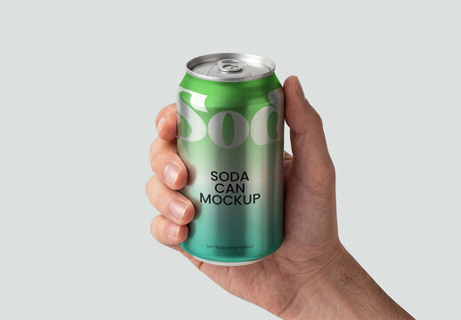 Soda Can Mockup