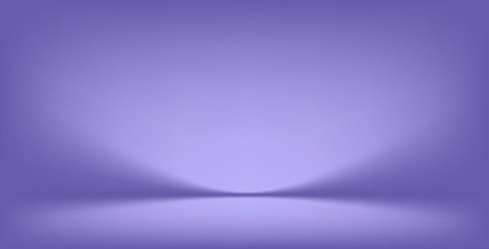 Abstract gradient podium background. Violet, purple and lilac empty 3d studio backdrop. Clean scene for product presentation mockup template. Vector illustration