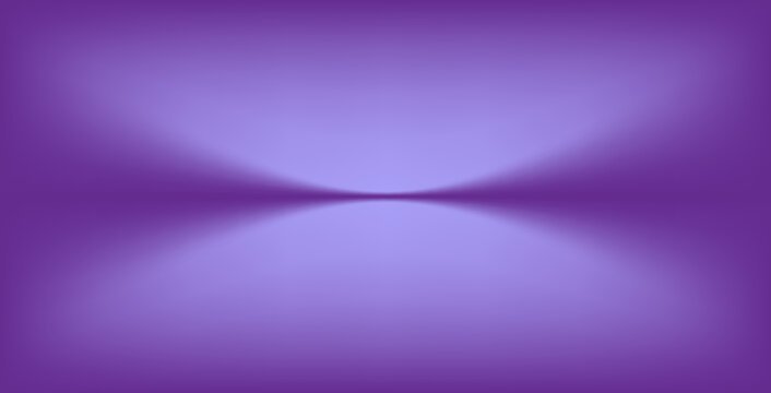 Abstract gradient podium background. Violet, purple and lilac empty 3d studio backdrop. Clean scene for product presentation mockup template. Vector illustration
