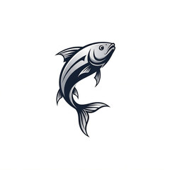 Fototapeta premium Dynamic Leaping Fish Mascot for Corporate Growth Brand