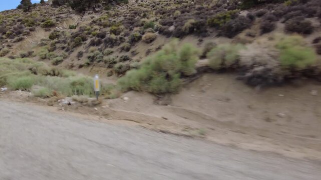Sierra Nevada Mts Horseshoe Meadow Road Descend 22 MultiCam Three Quarter L Driving Plate California USA