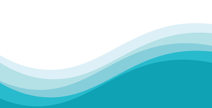 Abstract Water wave vector illustration design background. Wavy Background for summer