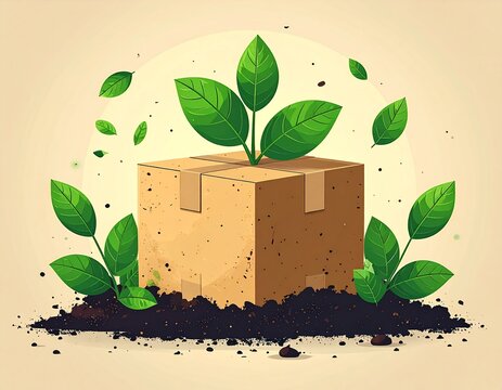 Integrated Green Living Illustration &mdash; ESG Lifestyle Flat Icon, 2026