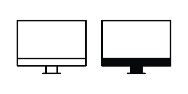 LCD Screen icon series in black