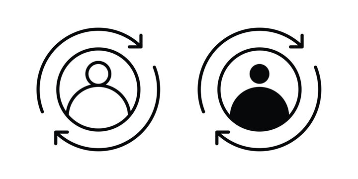Remarketing icon series in black