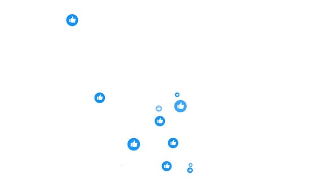 Thumbs Up, Like Animated Emoji. Social Media Facebook New Style Live React Emotion Icon