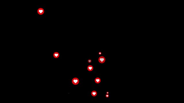 Thumbs Up, love react Animated Emoji. Social Media Facebook New Style Live React Emotion Icon