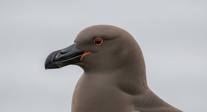 Close-up of a birds head profile.