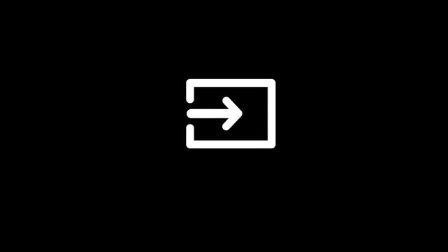 Animated by download direction icon concept