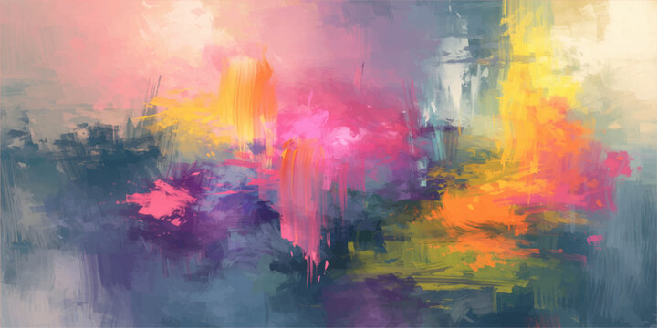 Abstract colorful watercolor background with vibrant paint splashes and a grunge texture of red, orange, and blue fire, smoke, and cloud patterns on vintage paper