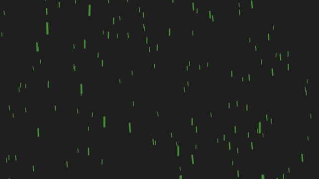 Abstract Green Digital Rain Background on Dark Texture