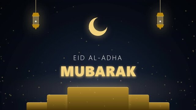 Eid Al Adha Mubarak Celebration Background.