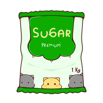 Premium Sugar PNG Illustration