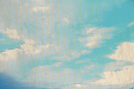 retro sky pattern