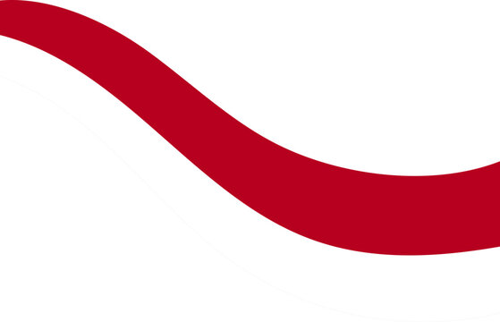 Red and White Ribbon For Sumpah Pemuda Day Theme Illustration 