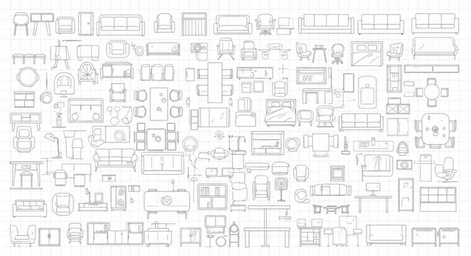 Collection of Ancient Egyptian Hieroglyphs Symbols and Glyphs.