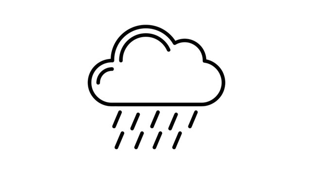 Rain Cloud Weather Icon