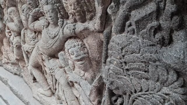 The largest Hindu temple complex in Indonesia, featuring magnificent architecture and historic reliefs. A UNESCO World Heritage Site originating from Prambanan Temple, Yogyakarta, Indonesia.
