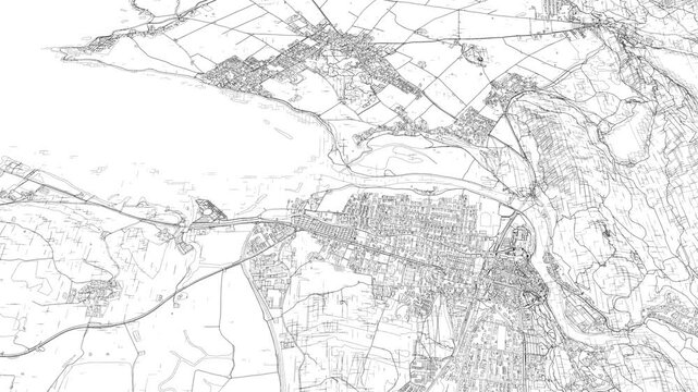 3D looped animation of city - Fussen Germany