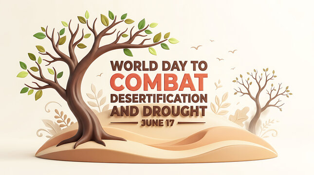 World day to combat desertification and drought june 17 arid landscape
