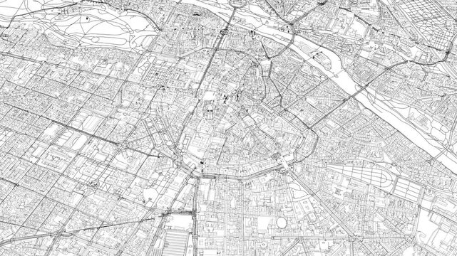 3D looped animation of city - Munich Germany