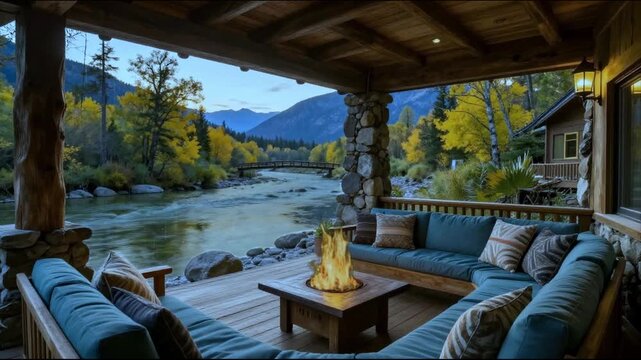 wooden bridge over the lake