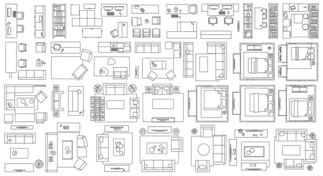 Collection of Architectural Floor Plans and Layouts.