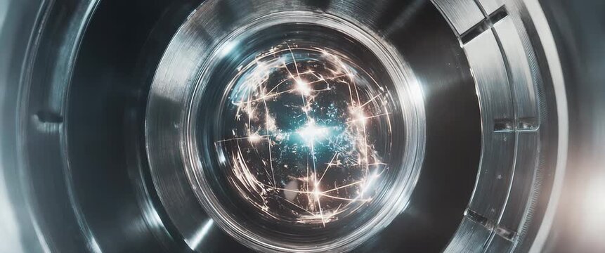 Plasma Orb in a Titanium Magnetic Ring Security Vault