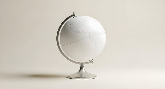Minimalist Desktop Globe Modern Education Decor