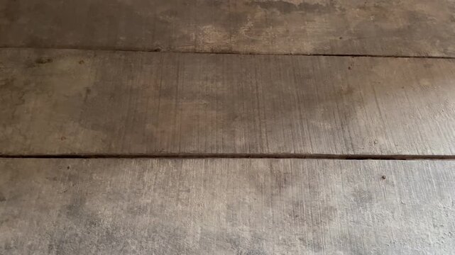 Close up of rustic brown wooden plank texture background