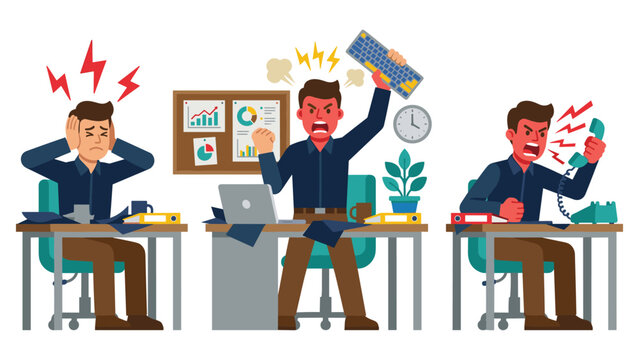 Angry Computer Cartoon Images – Browse 10,583 Stock Photos, Vectors ...