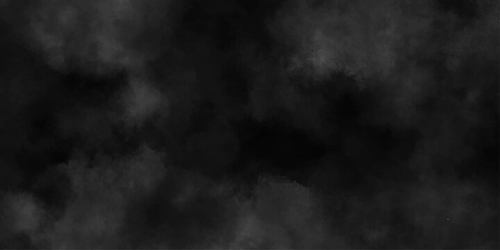 Abstract ash cloud and smoke texture in dark background. White Black fog effect transparent smoke isolated dark dramatic sky with black stormy clouds. Grunge creative and decorative fractal smoke art