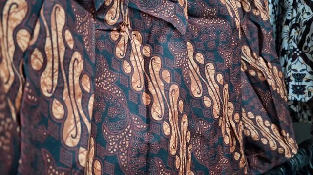 Batik Tulis Jogja or Batik Tulis of Yogyakarta, Indonesia. Batik Tulis motif is directly written manually with a bamboo handle and the original batik inherited from the ancestors Indonesia