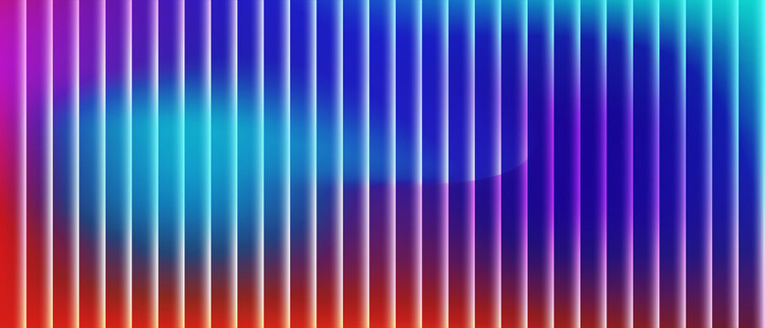 Modern Cyberpunk Style Linear Pattern Featuring Luminous Color Bars