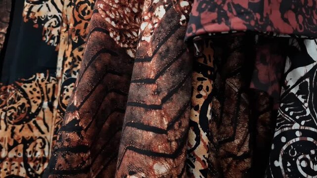 Batik Tulis Jogja or Batik Tulis of Yogyakarta, Indonesia. Batik Tulis motif is directly written manually with a bamboo handle and the original batik inherited from the ancestors Indonesia