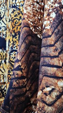 Batik Tulis Jogja or Batik Tulis of Yogyakarta, Indonesia. Batik Tulis motif is directly written manually with a bamboo handle and the original batik inherited from the ancestors Indonesia
