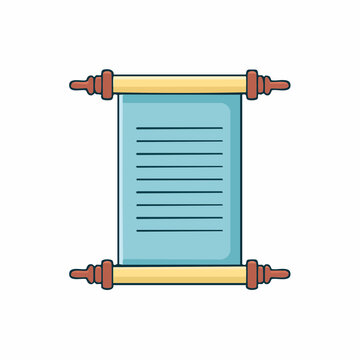 Scroll with text