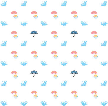 seamless pattern with clouds