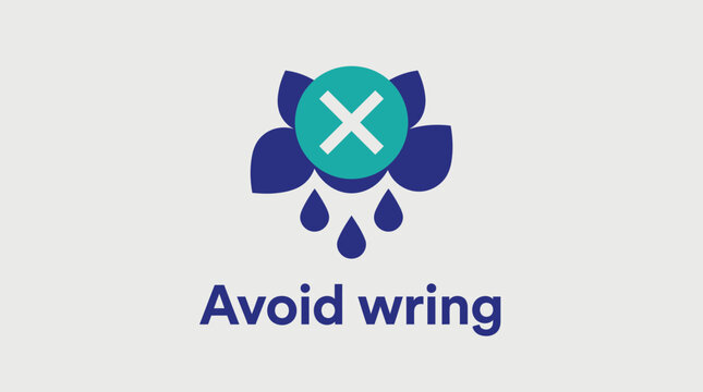 Vector graphic illustration of Avoid wrong laundry symbol icon Vector