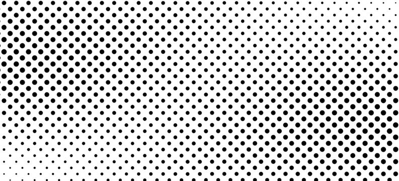 Dotted halftone texture background. Vanishing grunge gritty noise wallpaper. Monochrome pop art gradient overlay. Weathered pixelated raster comic backdrop. Vector bitmap fading subtle surface