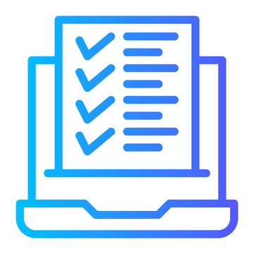 online test line icon
