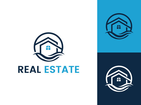 Letter O with House Logo Design, Professional Realtor Logo Branding, Urban Property and Housing Logo Design. 
